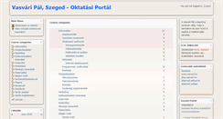 Desktop Screenshot of elvp.vasvari.hu